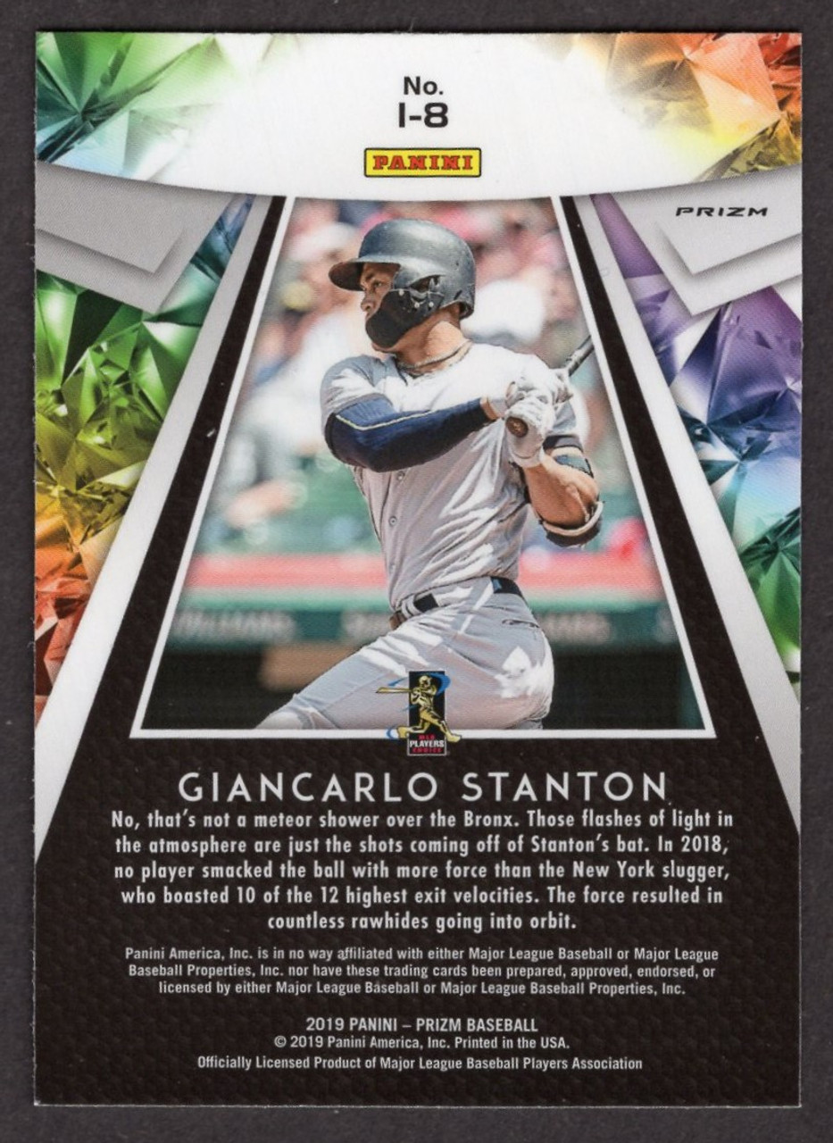 2019 Panini Prizm #I-8 Giancarlo Stanton Illumination Silver Prizm