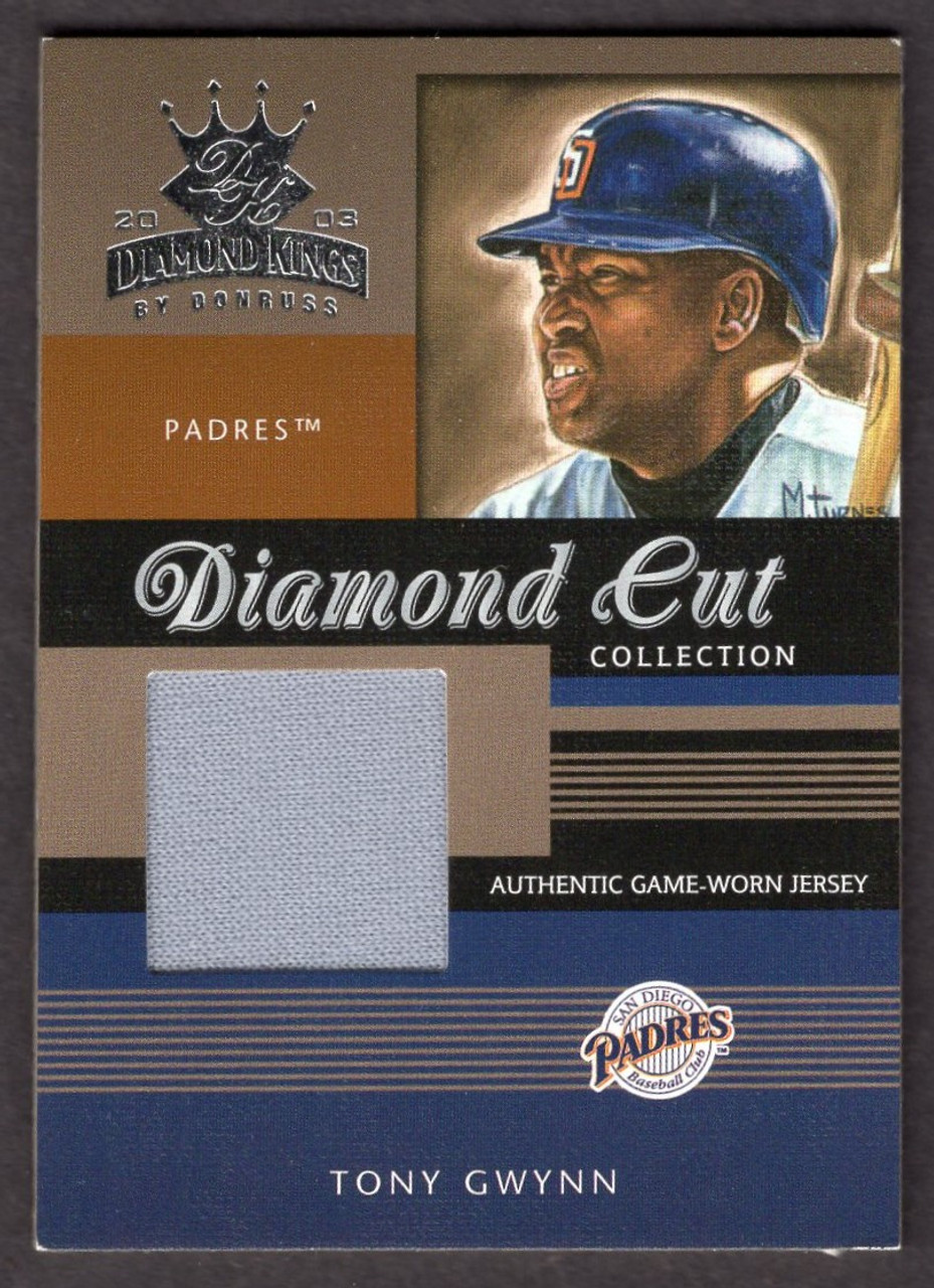 2003 Donruss Diamond Kings #DC-34 Tony Gwynn Diamond Cut Collection Game Used Jersey Relic 363/400