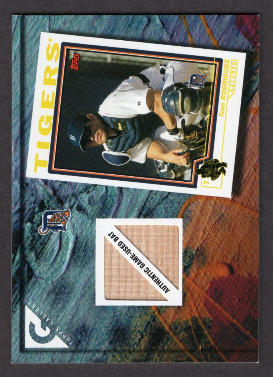 2005 Topps Gallery #GHR-IR Ivan Rodriguez Heritage Game Used Bat Relic