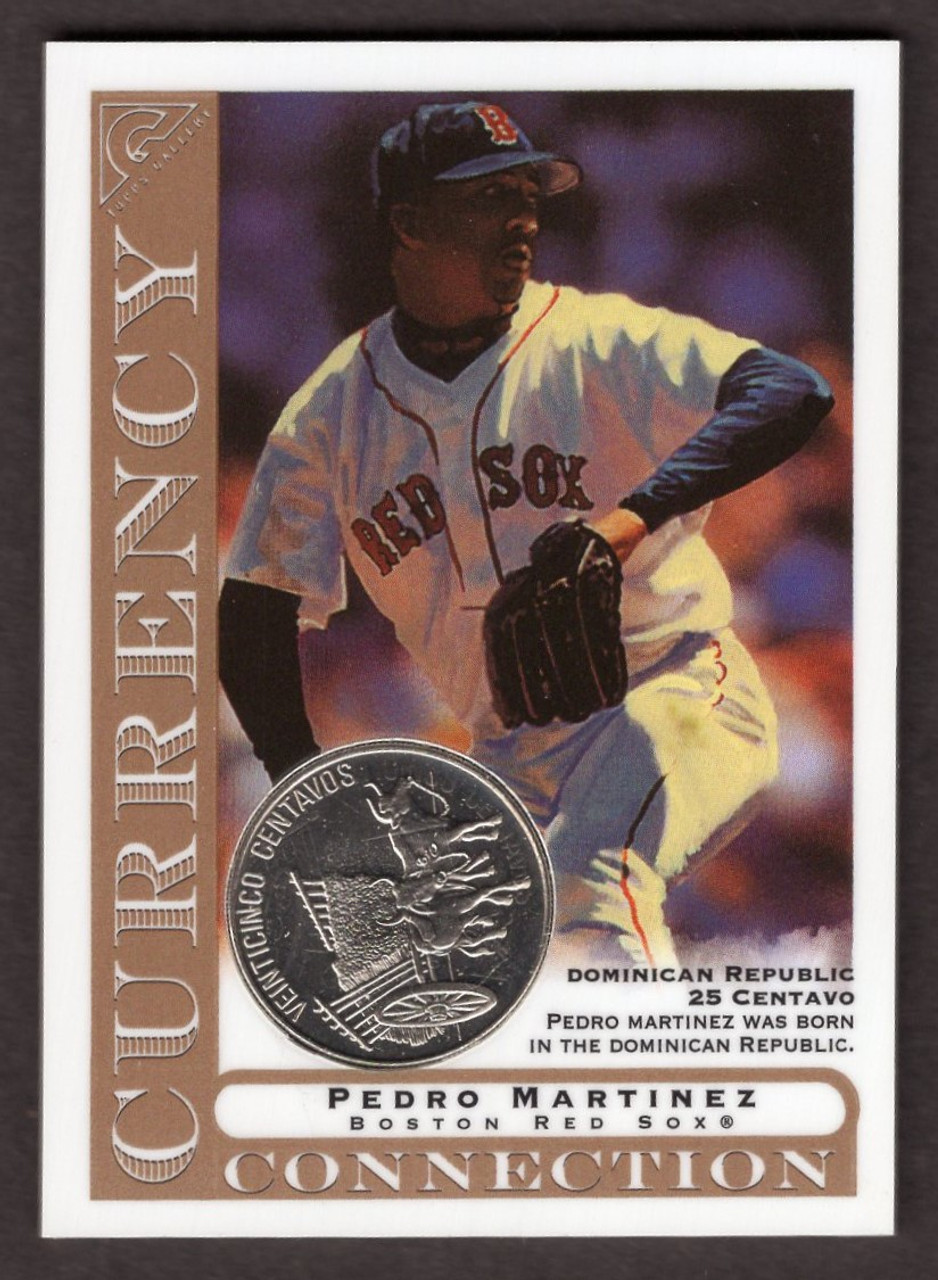 2003 Topps Gallery #CC-PM Pedro Martinez Currency Collection Dominican Republic Coin