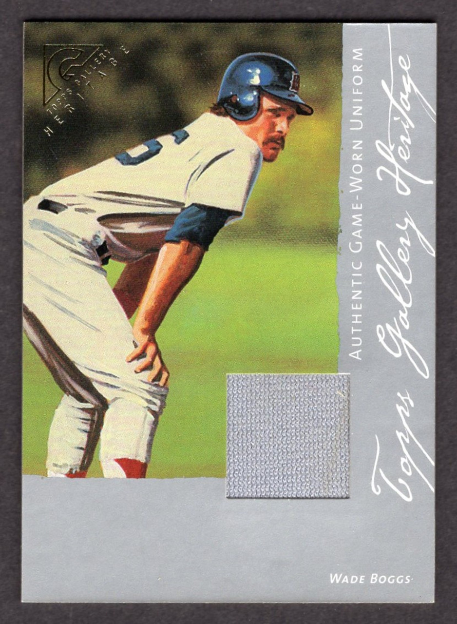 2003 Topps Gallery Heritage #GHR-WB Wade Boggs Game Used Jersey Relic 