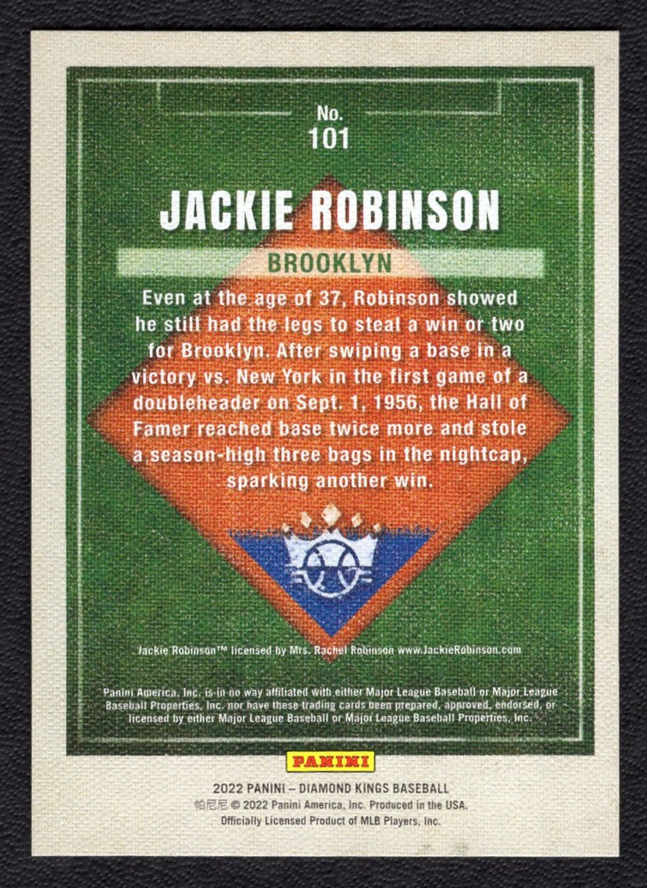 2022 Panini Diamond Kings #101 Jackie Robinson Gray Frame