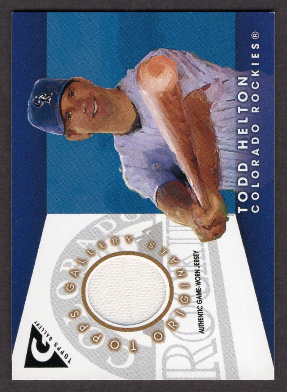 2005 Topps Gallery #GO-TH Todd Helton Originals Game Used Jersey Relic