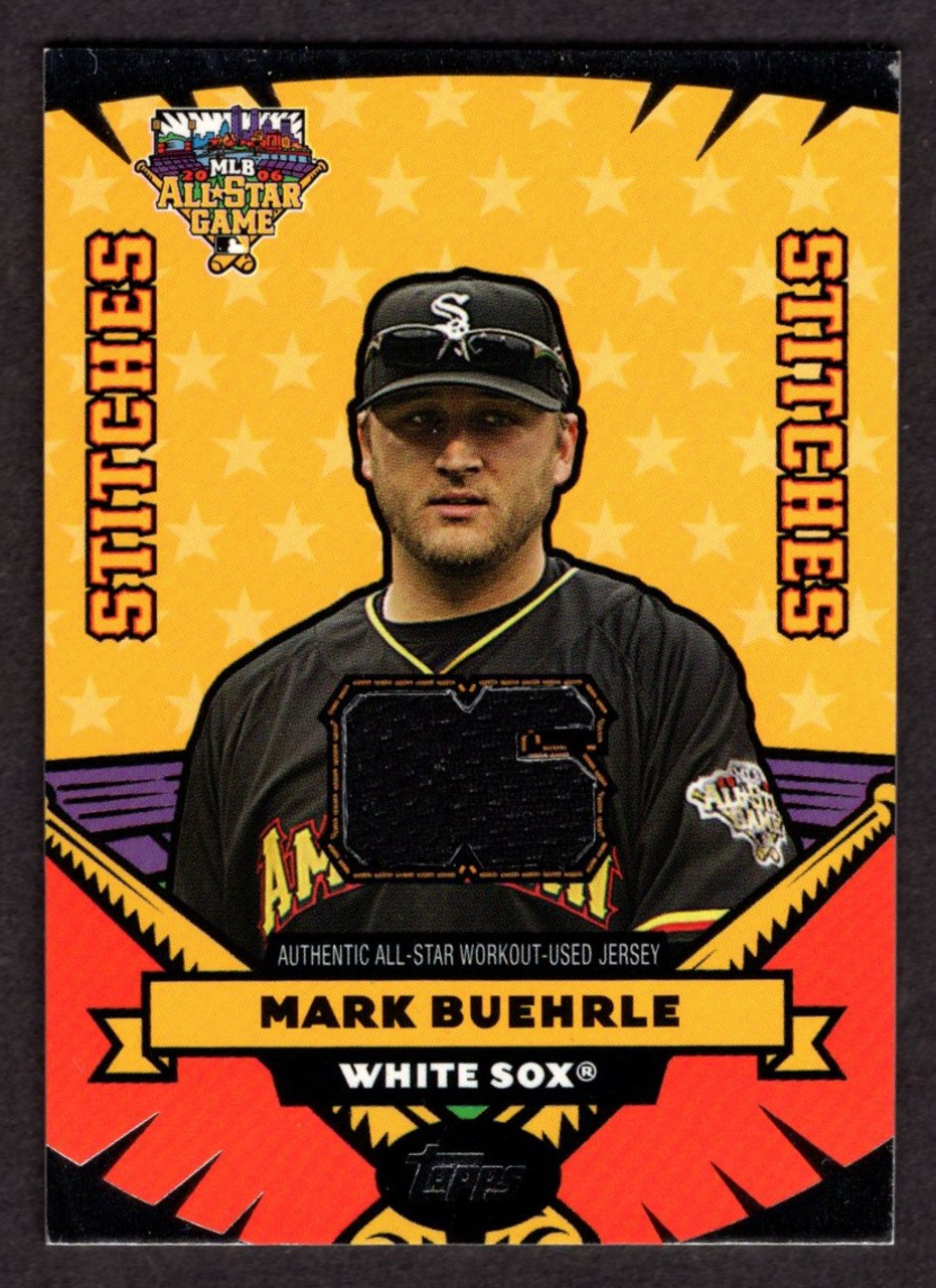 2006 Topps Update #AS-MB Mark Buehrle All-Star Game Workout Jersey Relic