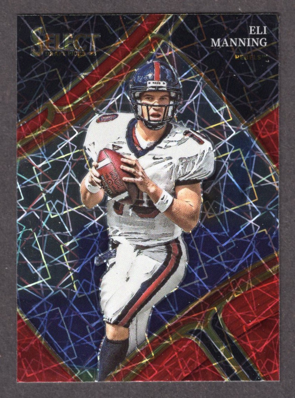 2023 Panini Select Draft Picks #190 Eli Manning Red Lazer Prizm