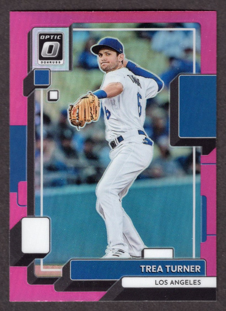 2022 Panini Donruss Optic #143 Trea Turner Pink Prizm