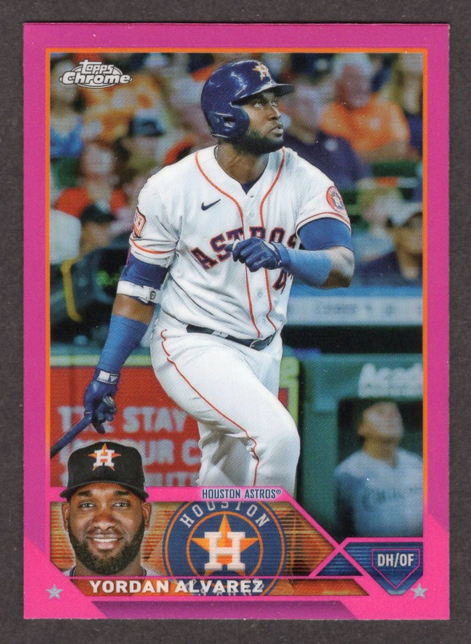 2023 Topps Chrome #201 Yordan Alvarez Pink Refractor