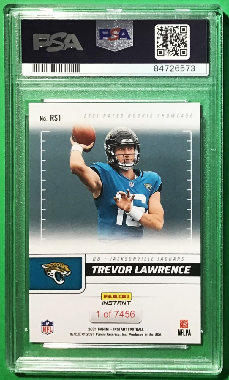 2021 Panini Instant #RS1 Trevor Lawrence Rated Rookie Showcase 1/7456 PSA 9 MINT