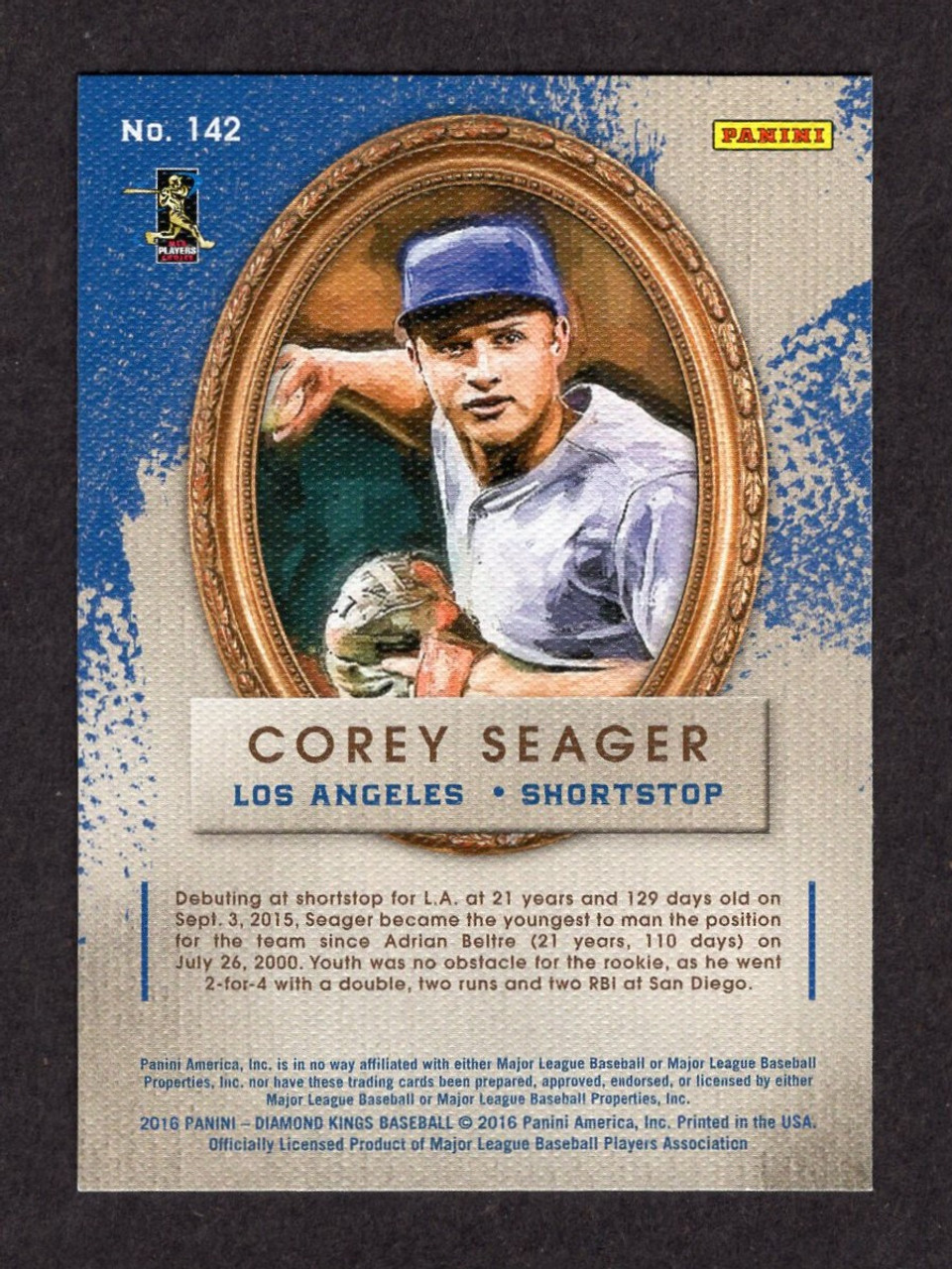 2016 Panini Diamond Kings #142 Corey Seager Rookie/RC (#2)