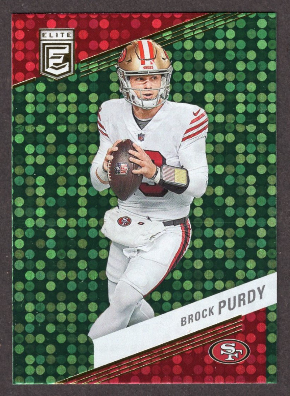 2023 Panini Donruss Elite #10 Brock Purdy Green Disco Rookie/RC