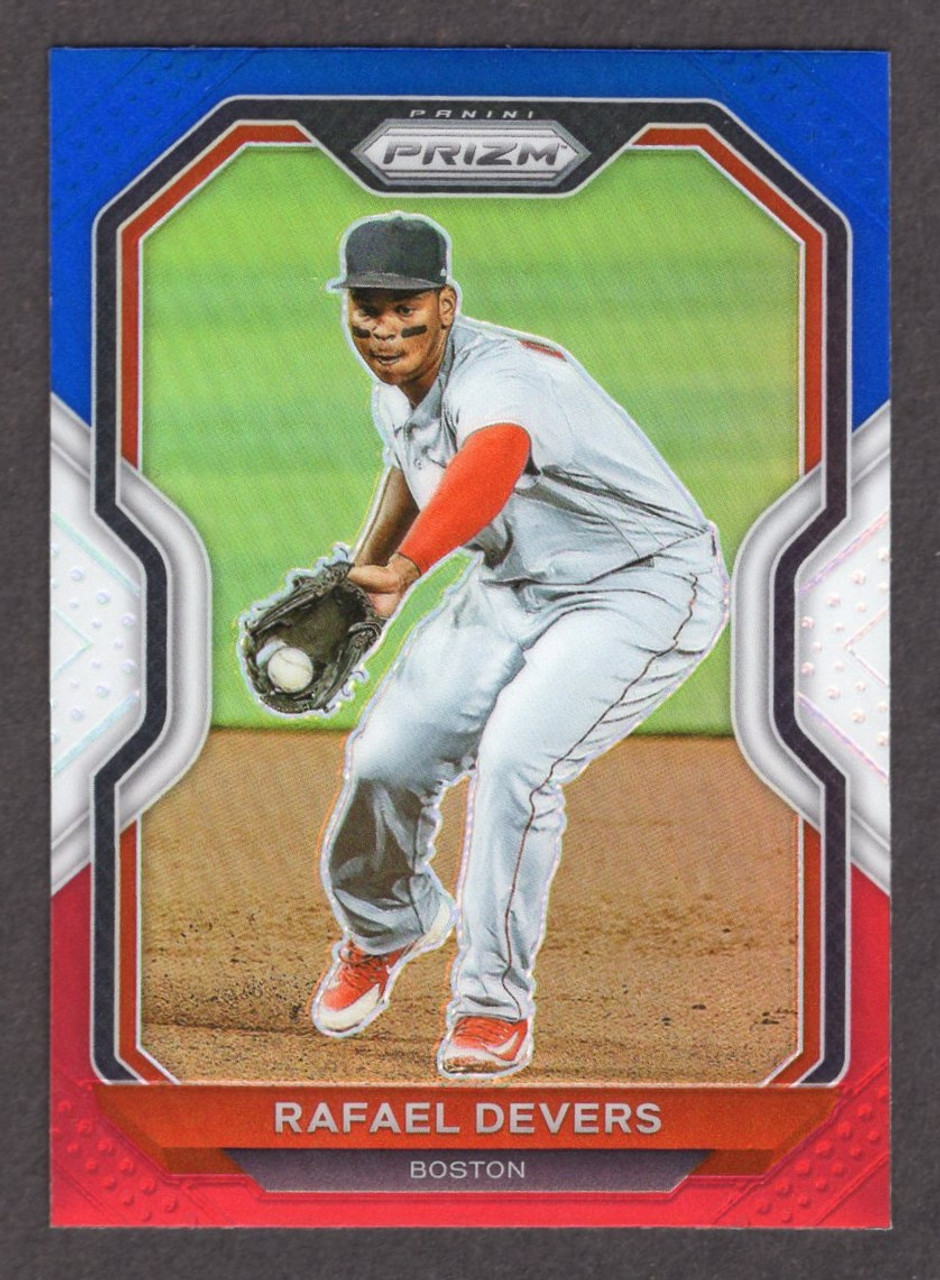 2021 Panini Prizm #67 Rafael Devers Red White Blue Prizm