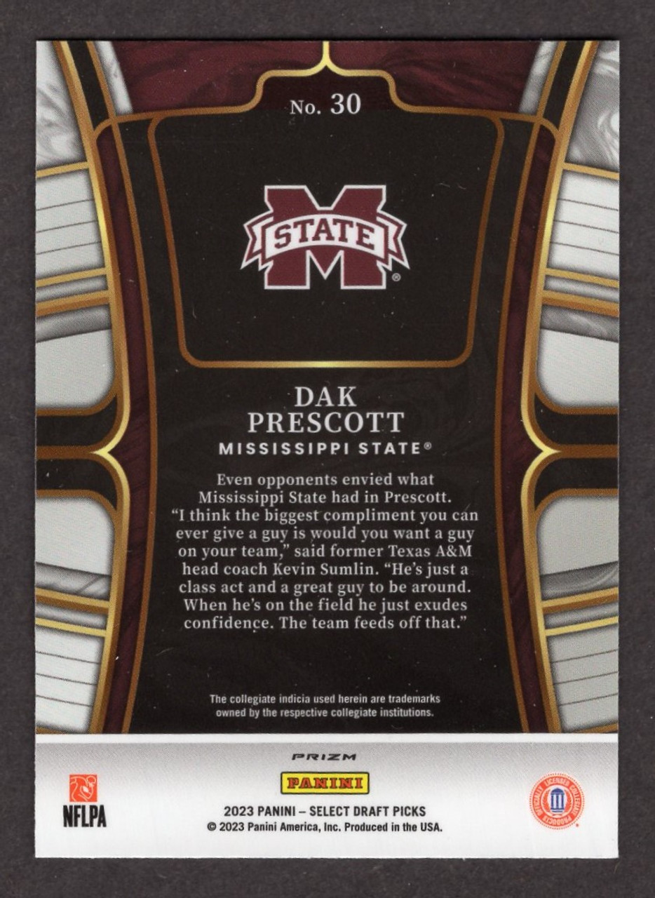 2023 Panini Prizm Draft Picks #30 Dak Prescott Red Lazer Prizm