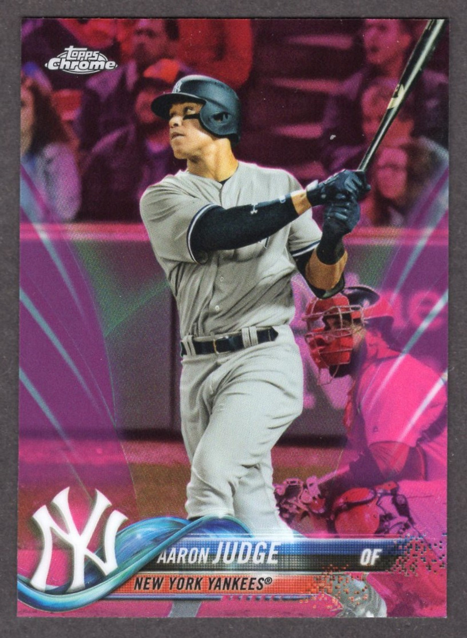 2018 Topps Chrome #1 Aaron Judge Pink Refractor 