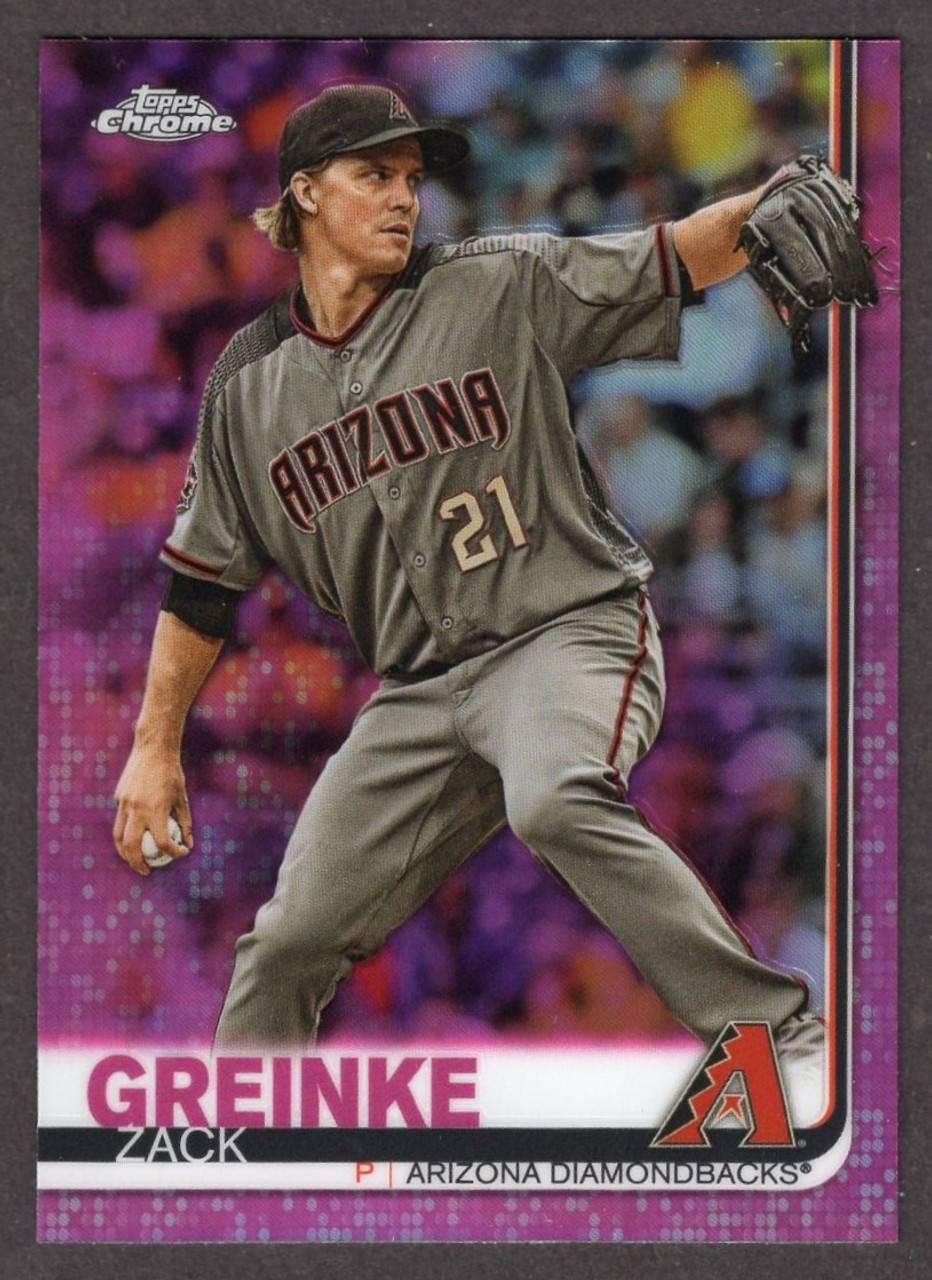 2019 Topps Chrome #23 Zack Greinke Pink Refractor 