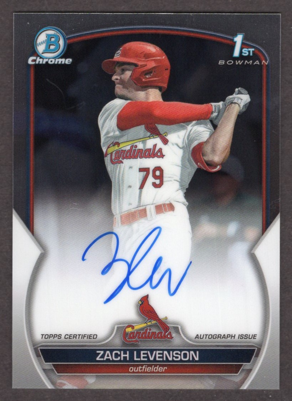 2023 Bowman Draft #CDA-ZL Zach Levenson 1st Chrome Autograph 