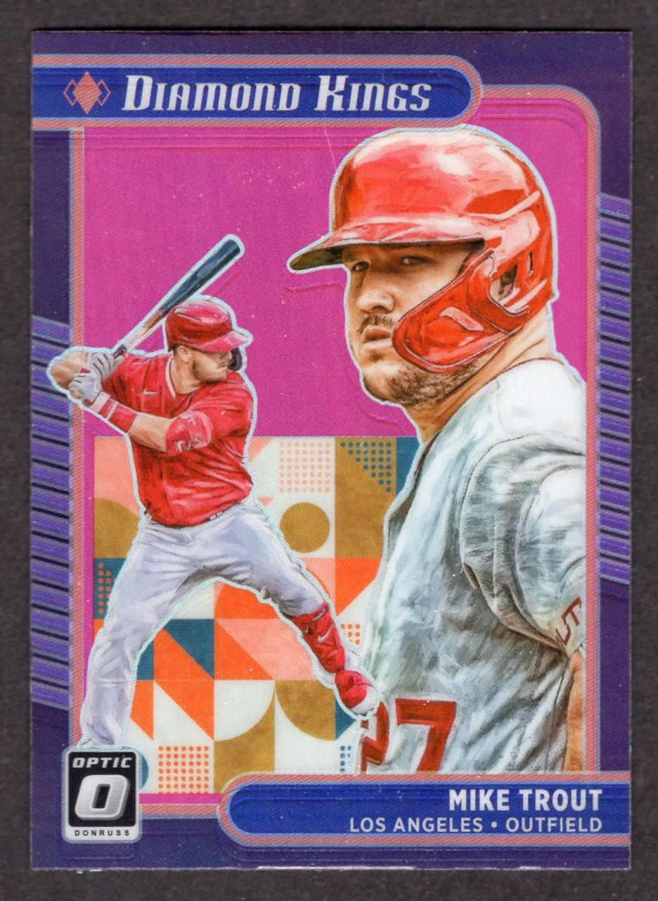 2021 Panini Donruss Optic #14 Mike Trout Diamond Kings Pink Prizm