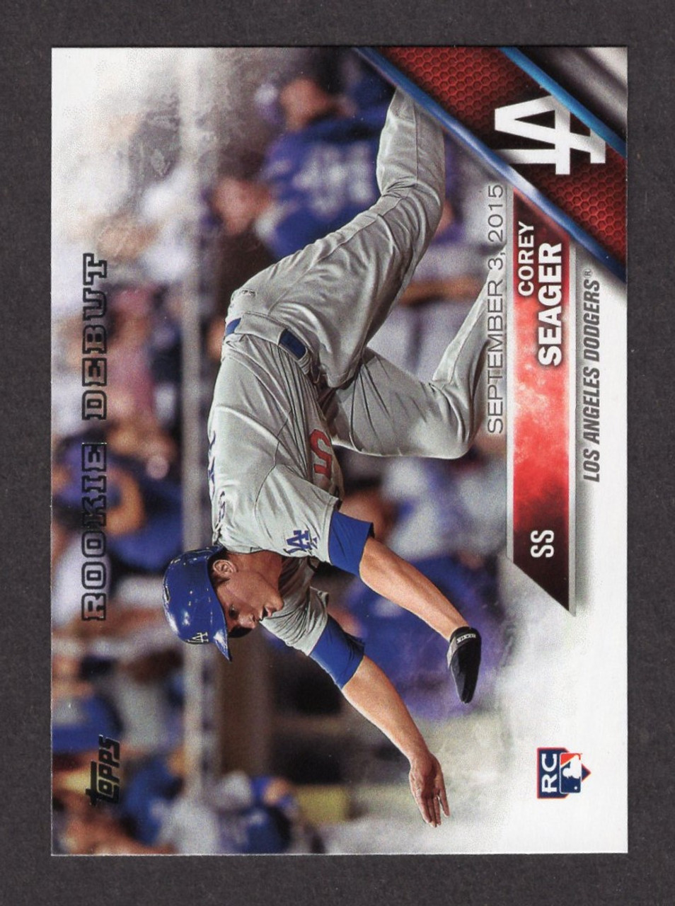 2016 Topps Update #US278 Corey Seager Rookie Debut