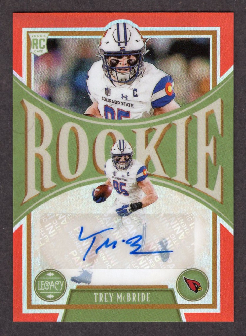 2022 Panini Legacy #178 Trey McBride Orange Parallel Rookie Autograph 010/149