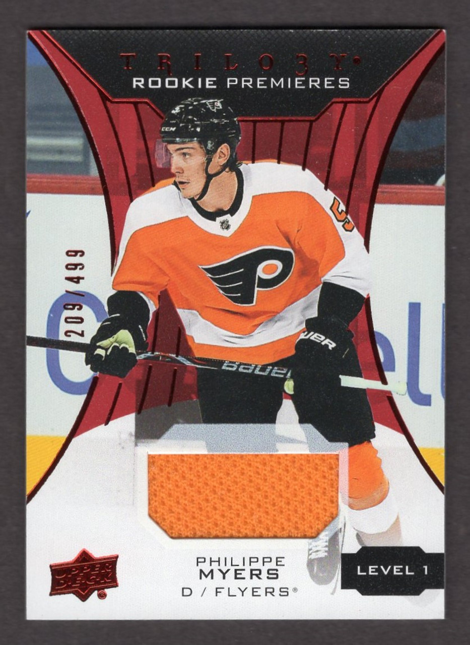 2019/20 Upper Deck Trilogy #61 Philippe Myers Rookie Premieres Level 1 Jersey Relic 209/499