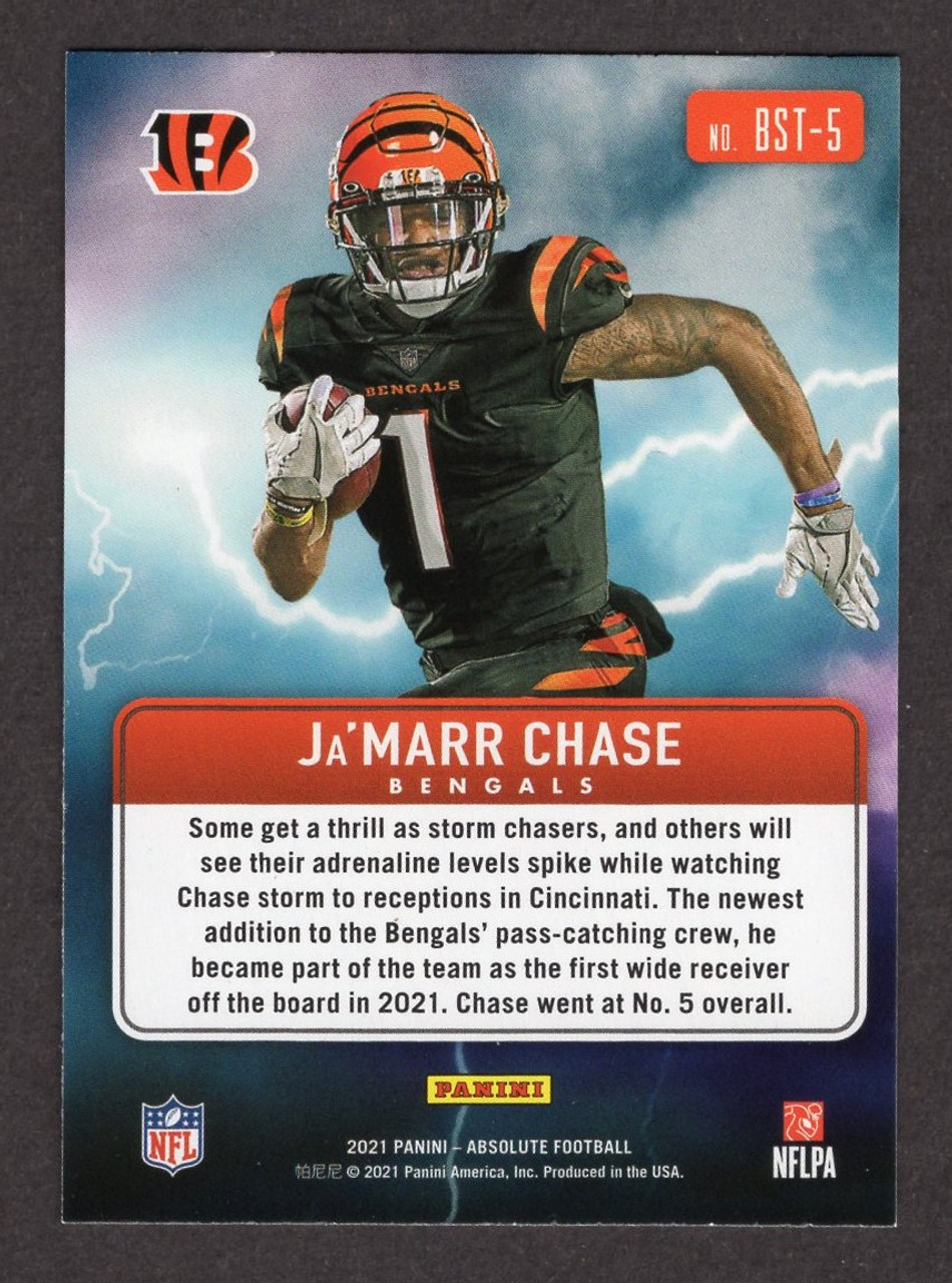 2021 Panini Absolute #BST-5 Ja'Marr Chase By Storm Rookie/RC (2)