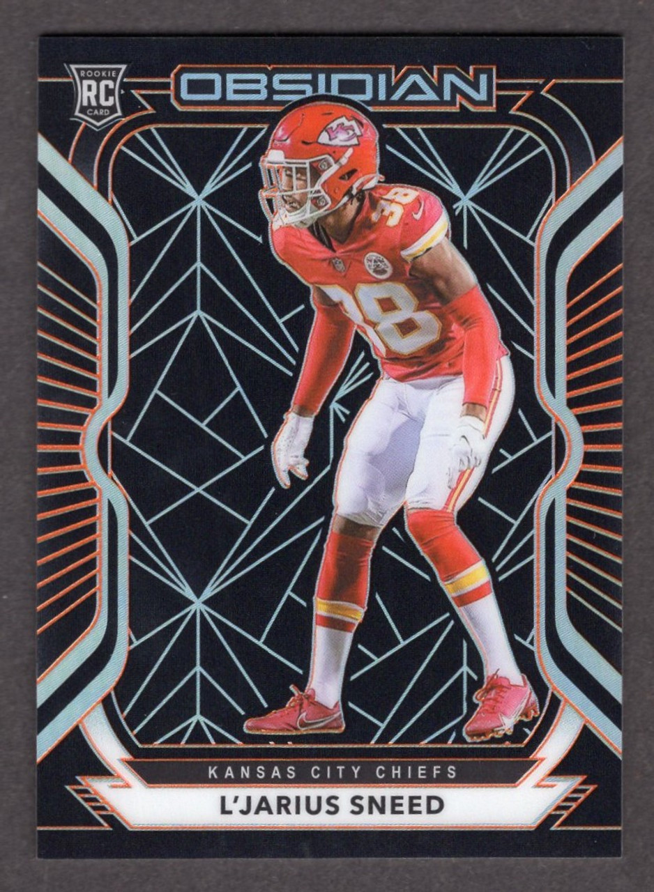 2020 Panini Obsidian #186 L'Jarius Sneed Electric Etch Orange Parallel Rookie/RC 08/75