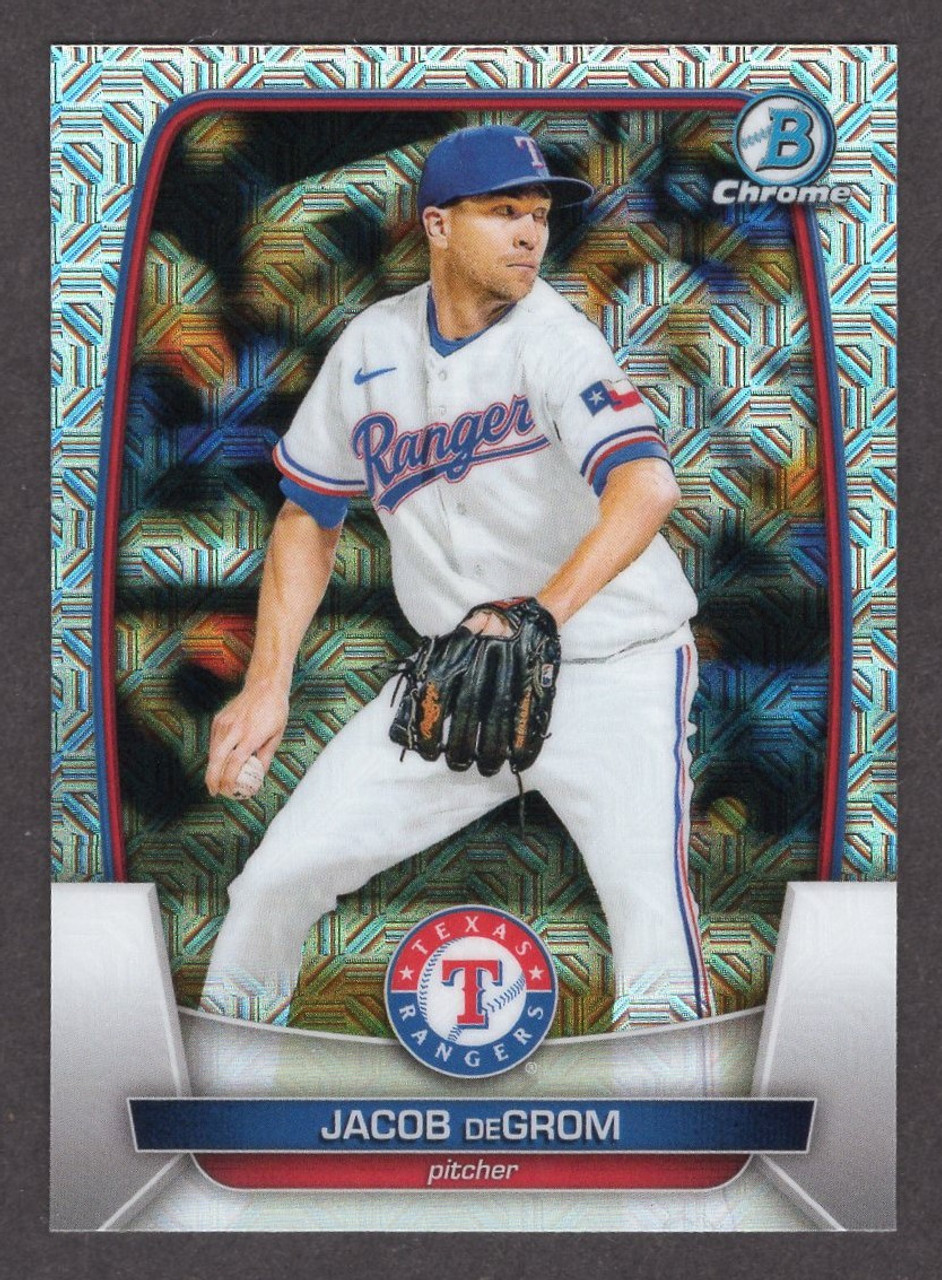 2023 Bowman Chrome Mega #54 Jacob deGrom Mojo Refractor