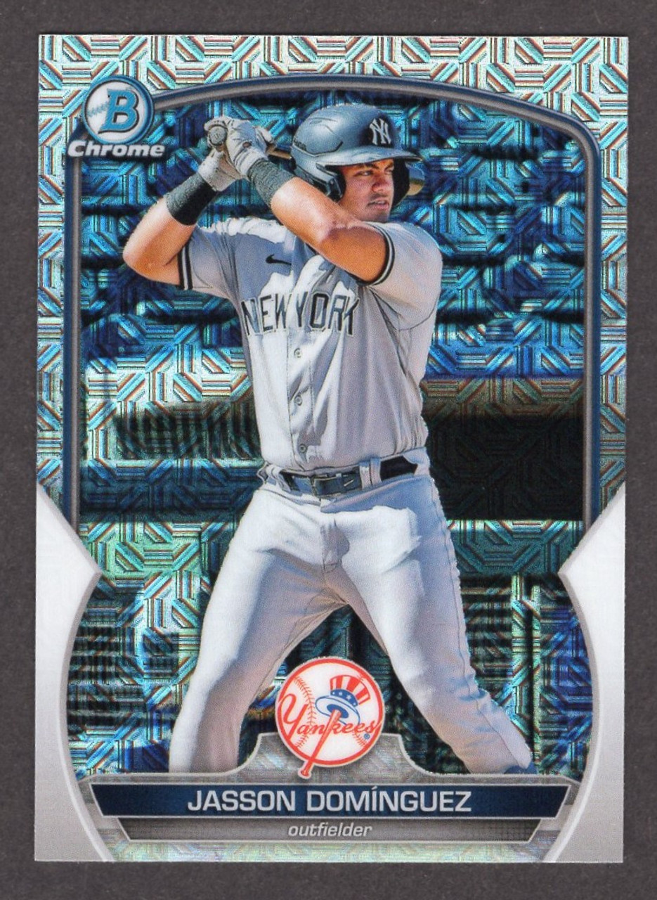 2023 Bowman Chrome Mega #BCP-18 Jasson Dominguez Mojo Refractor 