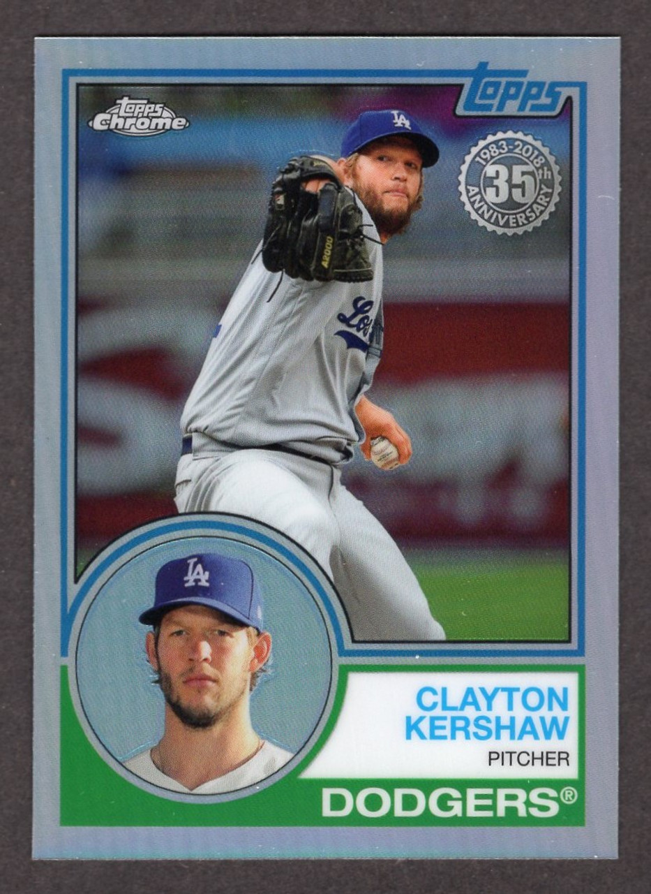 2018 Topps Chrome #83T-24 Clayton Kershaw 35th Anniversary Refractor 