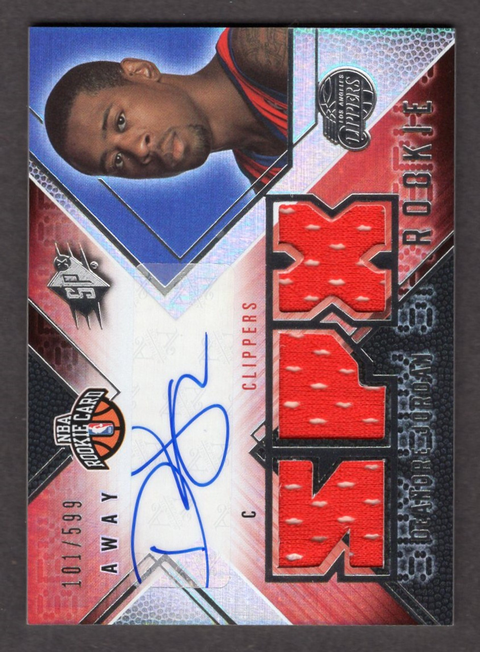 2008/09 Upper Deck SPX #174 Deandre Jordan Rookie Jersey Autograph 101/599