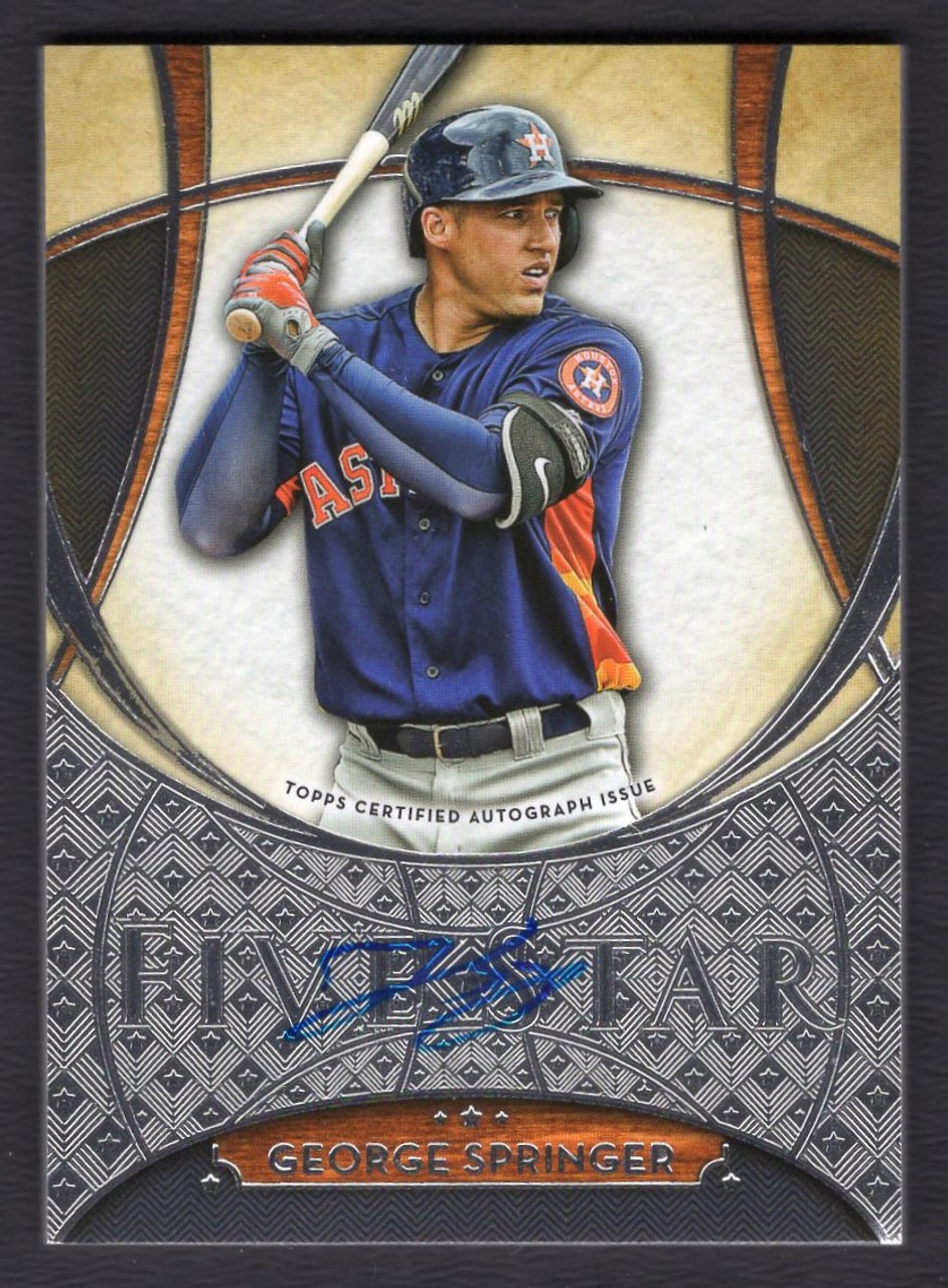 2017 Topps Five Star #FSA-GSP George Springer Autograph