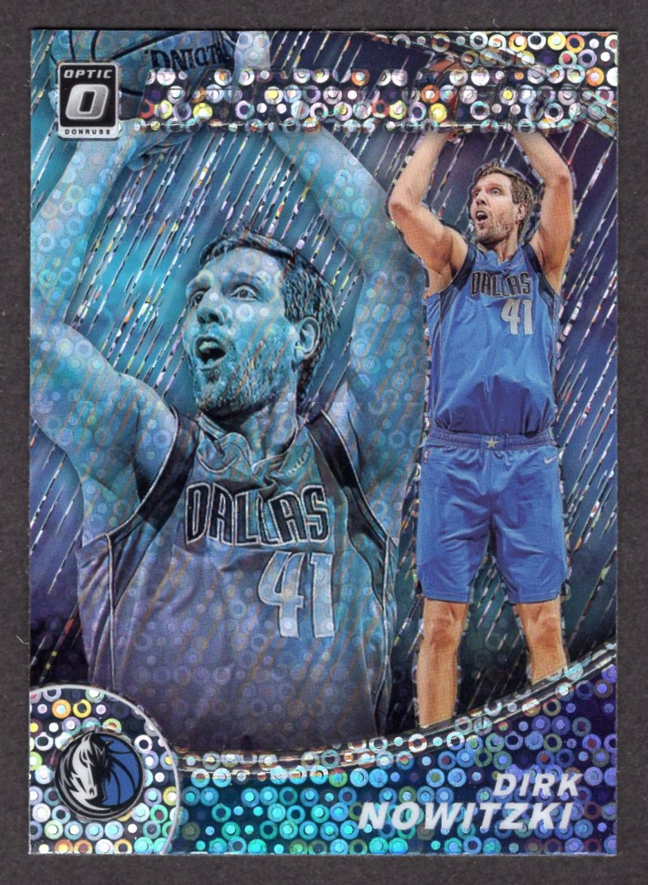 2019/20 Panini Donruss Optic #9 Dirk Nowitzki Rainmakers Silver Disco Prizm