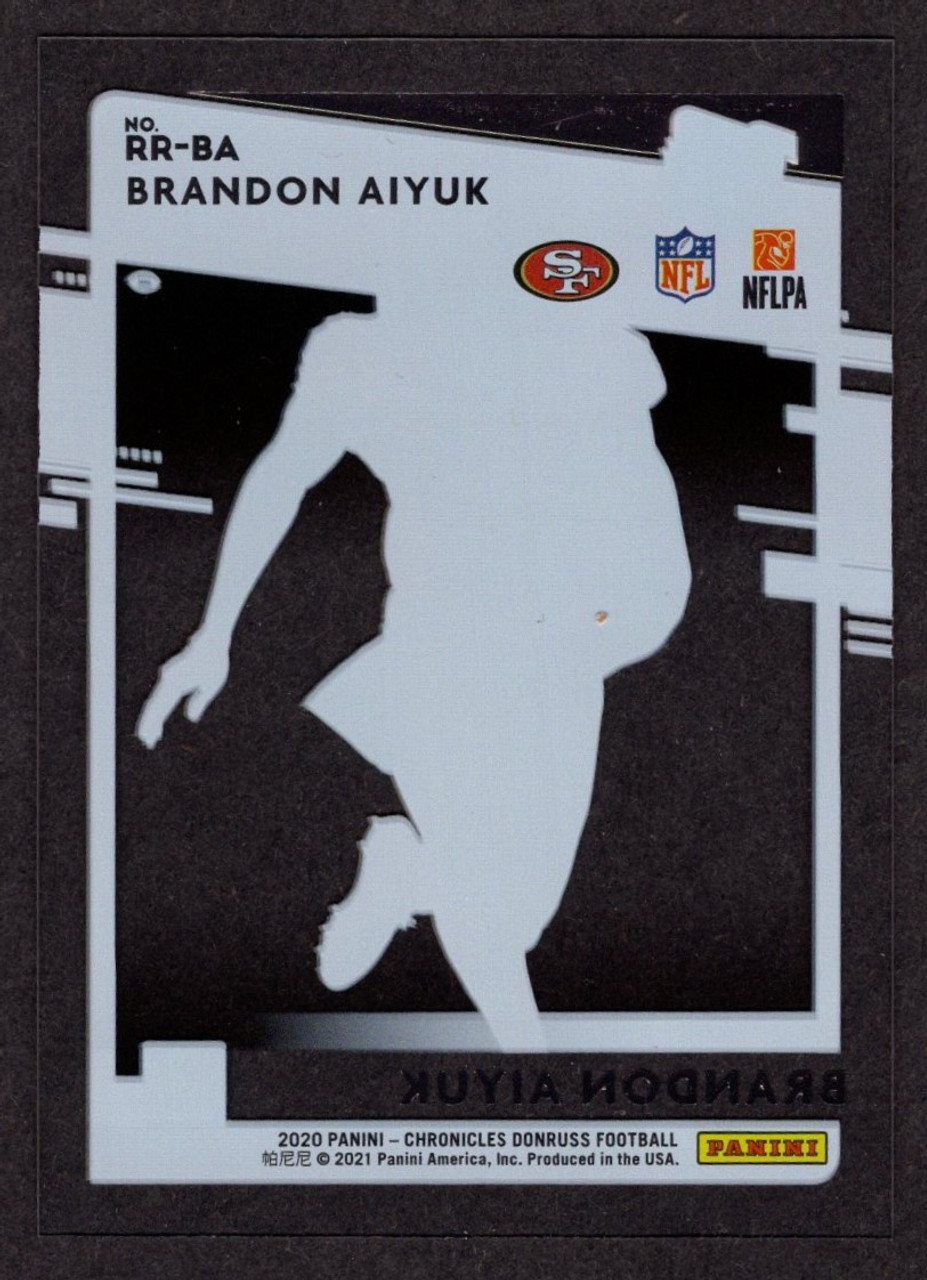 Brandon Aiyuk Rookie Card NFL Panini Donruss Rated Rookie
