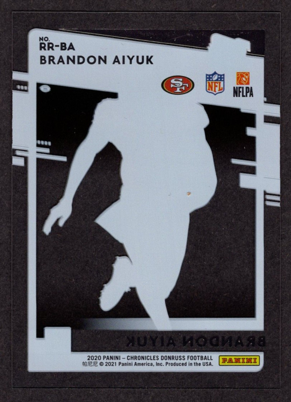 2020 Panini Chronicles #RR-BA Brandon Aiyuk Clearly Donruss Rated Rookie (#2)