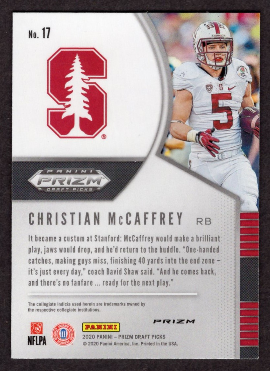 2020 Panini Prizm Draft Picks #17 Christian McCaffrey Silver Prizm 