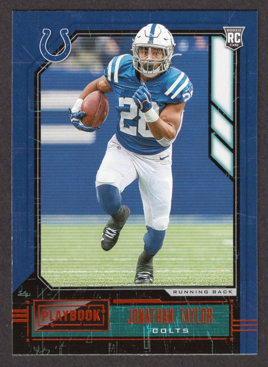 2020 Panini Playbook #117 Jonathan Taylor Orange Parallel Rookie/RC