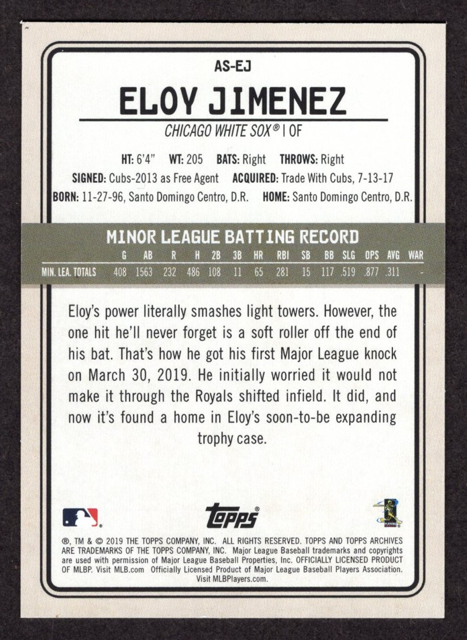 2019 Topps Archives Snapshots #AS-EJ Eloy Jimenez Rookie/RC