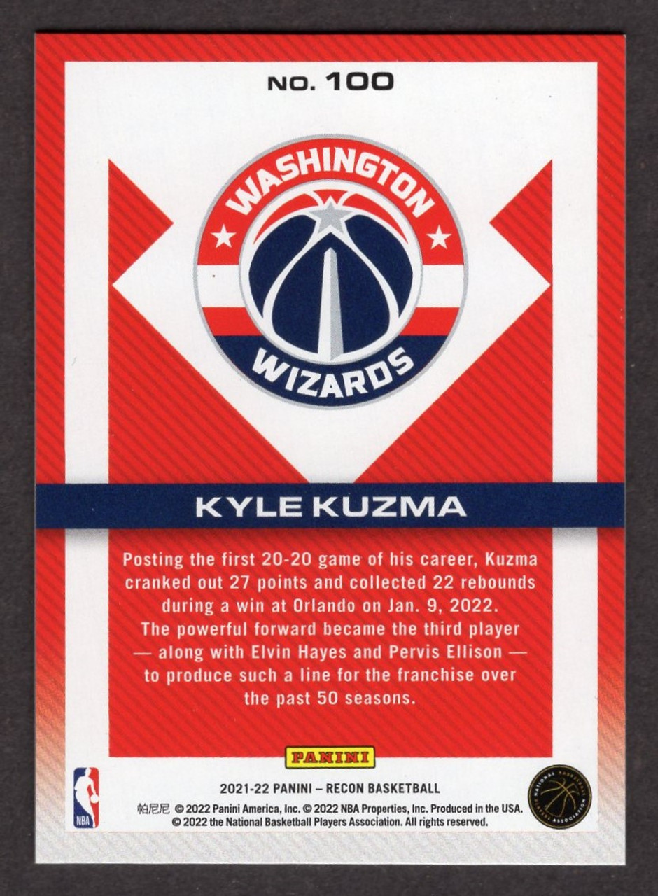 2021/22 Panini Recon #100 Kyle Kuzma Bronze 132/299