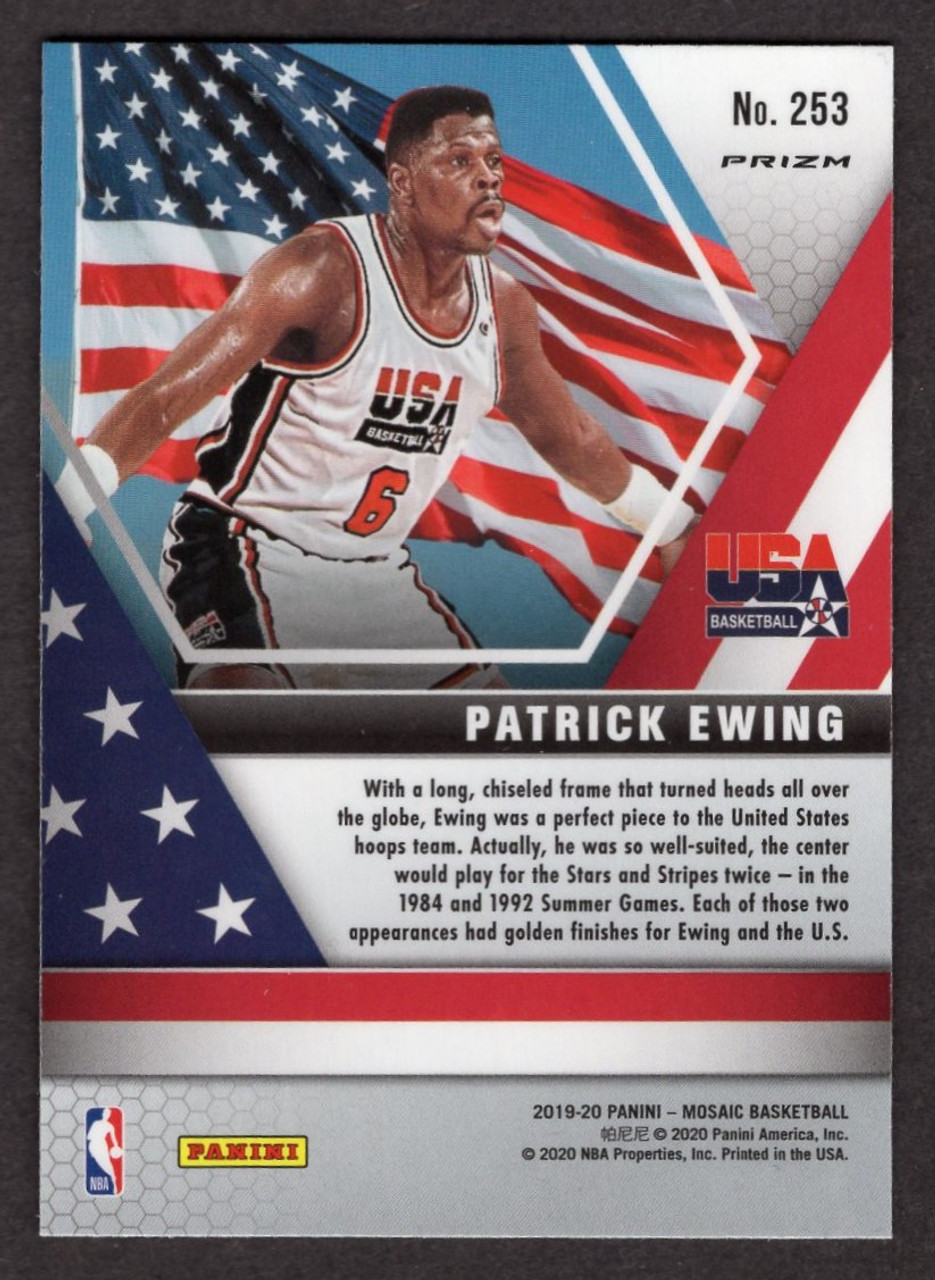 2019/20 Panini Mosaic #253 Patrick Ewing USA Basketball Pink Camo Prizm (#2)
