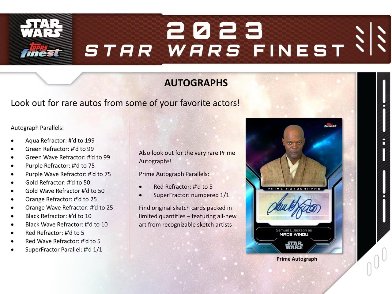 2023 Topps Finest Star Wars Hobby Box