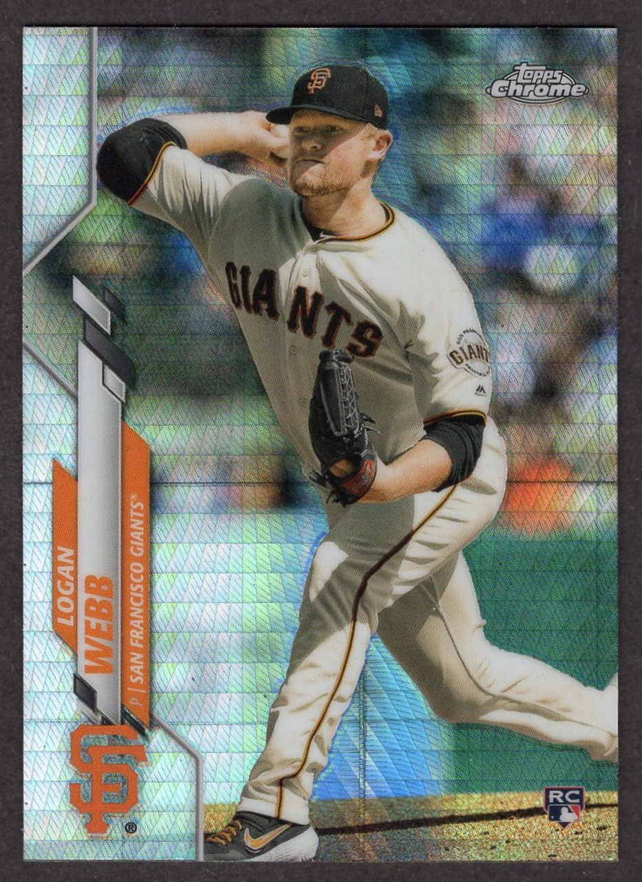 2020 Topps Chrome #117 Logan Webb Prism Refractor 