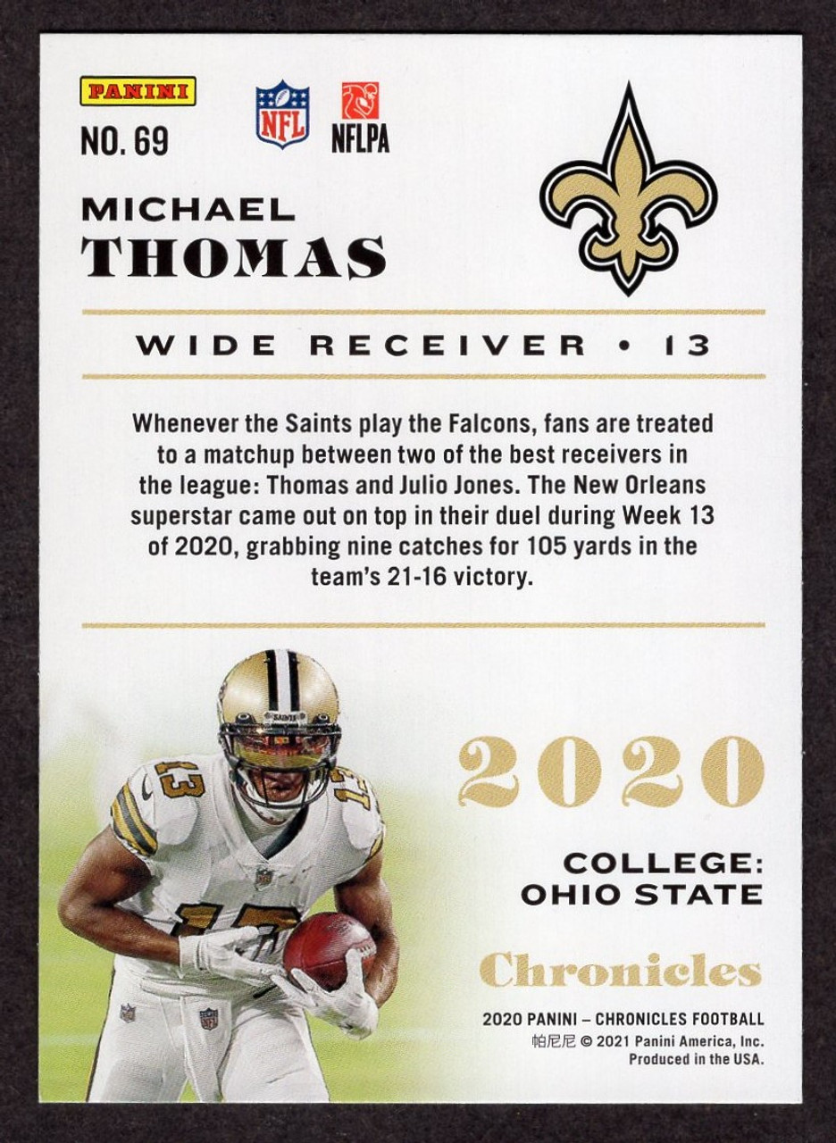 2020 Panini Chronicles #69 Michael Thomas Teal