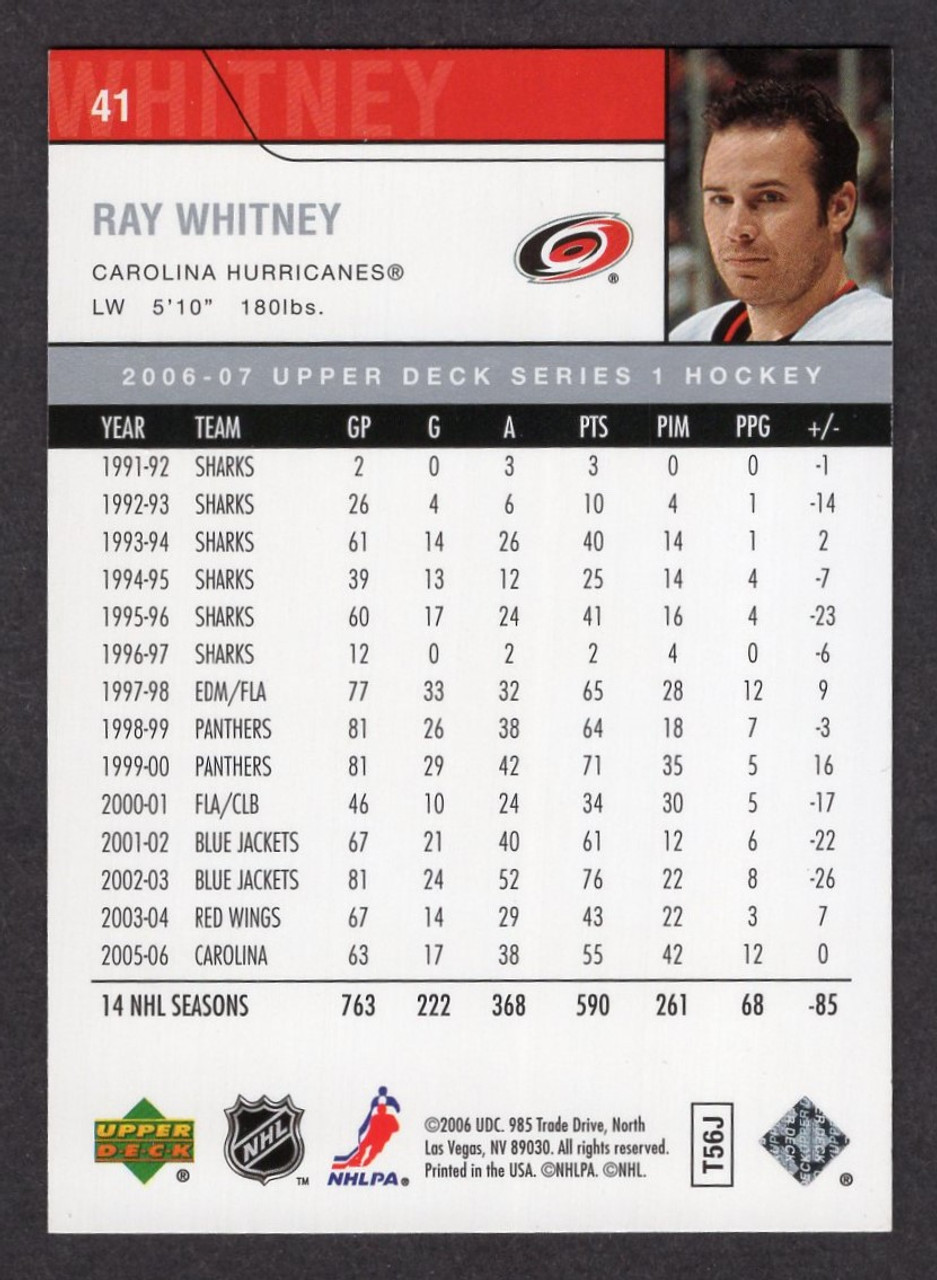 2006/07 Upper Deck Series 1 #41 Ray Whitney 30th Anniversary 1/1