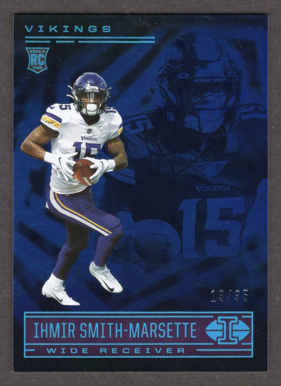 2021 Panini Illusions #99 Ihmir Smith-Marsette Blue Parallel Rookie/RC 13/35