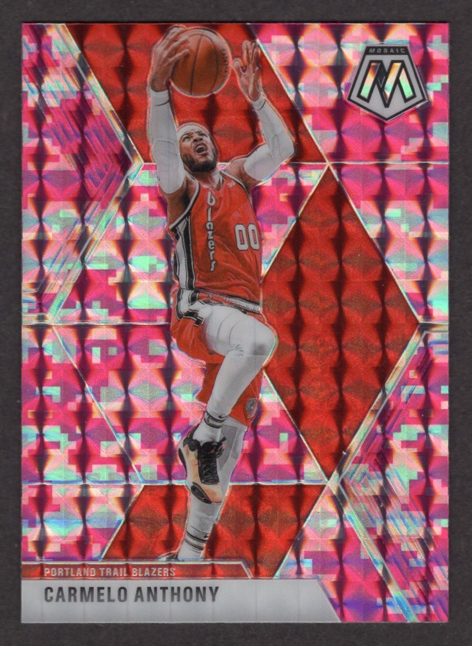 2019/20 Panini Mosaic #25 Carmelo Anthony Pink Camo Prizm