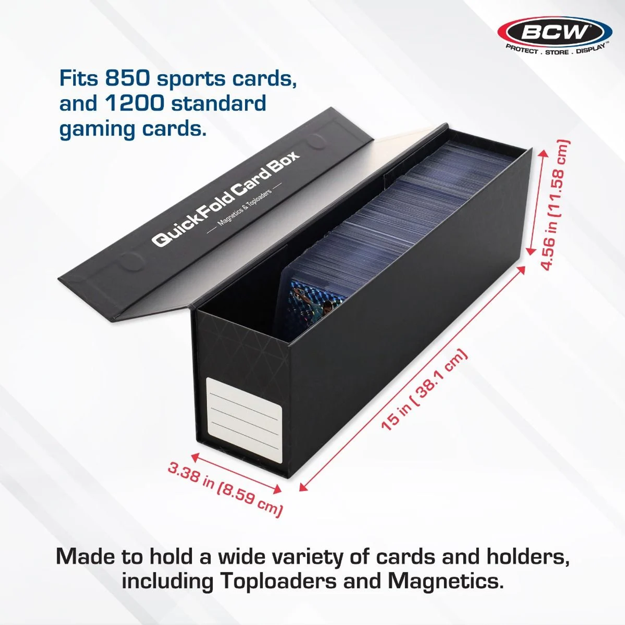 BCW QuickFold Card Box 3ct Pack / Case of 8