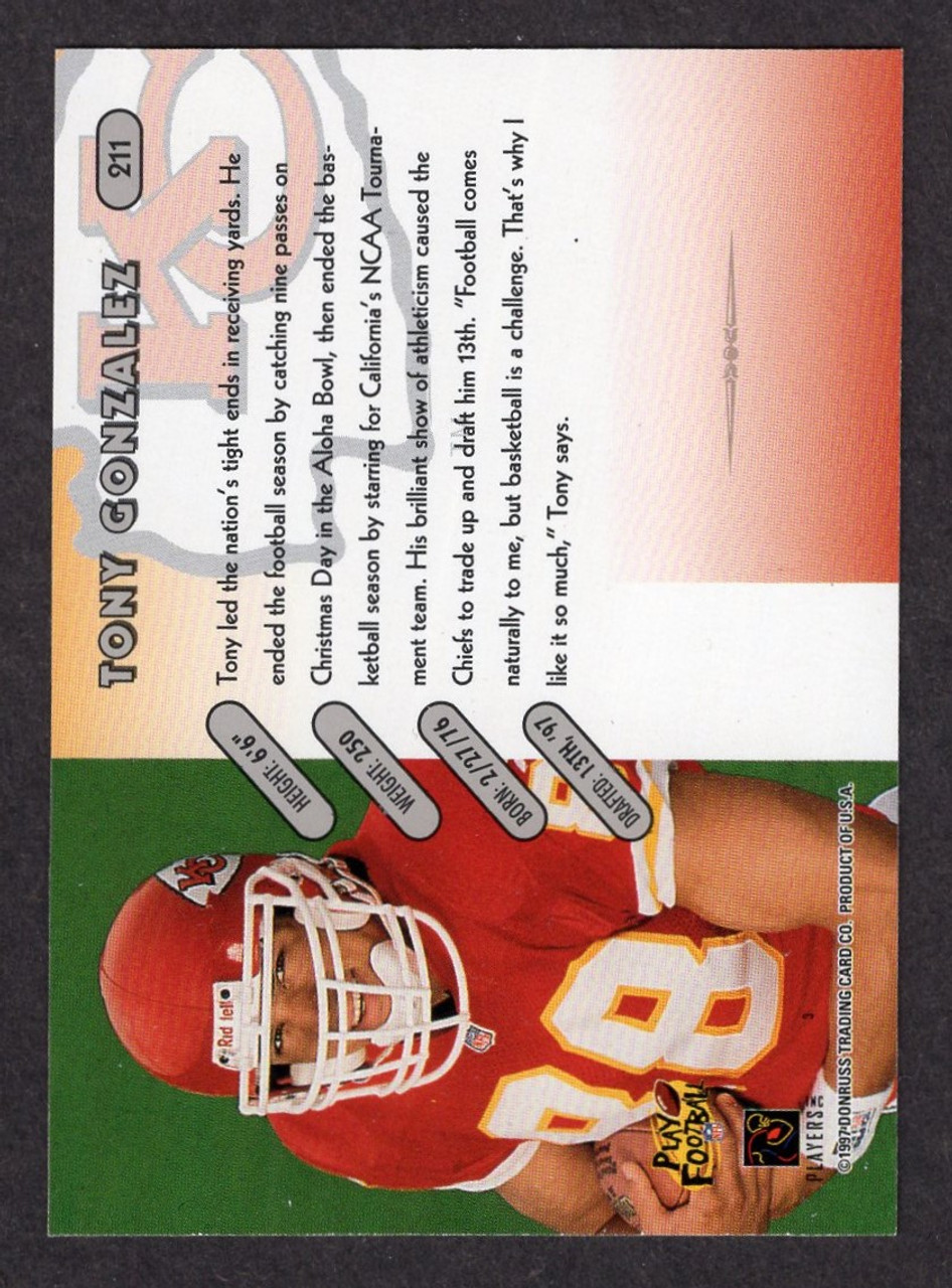 1997 Donruss #211 Tony Gonzalez Rookie/RC