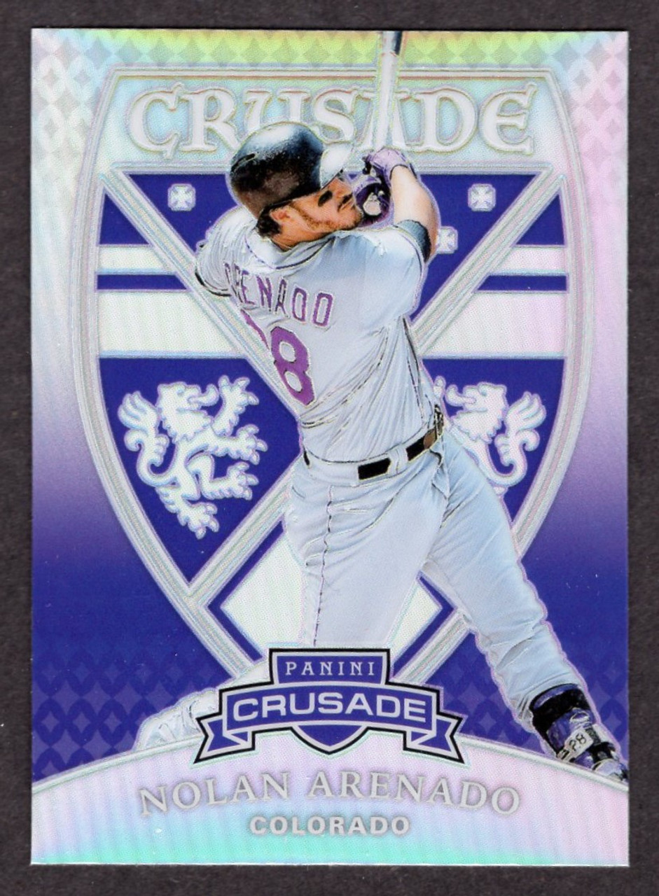 2018 Panini Crusade #22 Nolan Arenado Silver Prizm