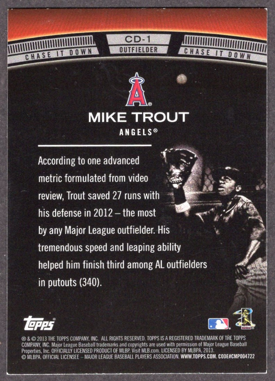 2013 Topps #CD-1 Mike Trout Chase It Down 