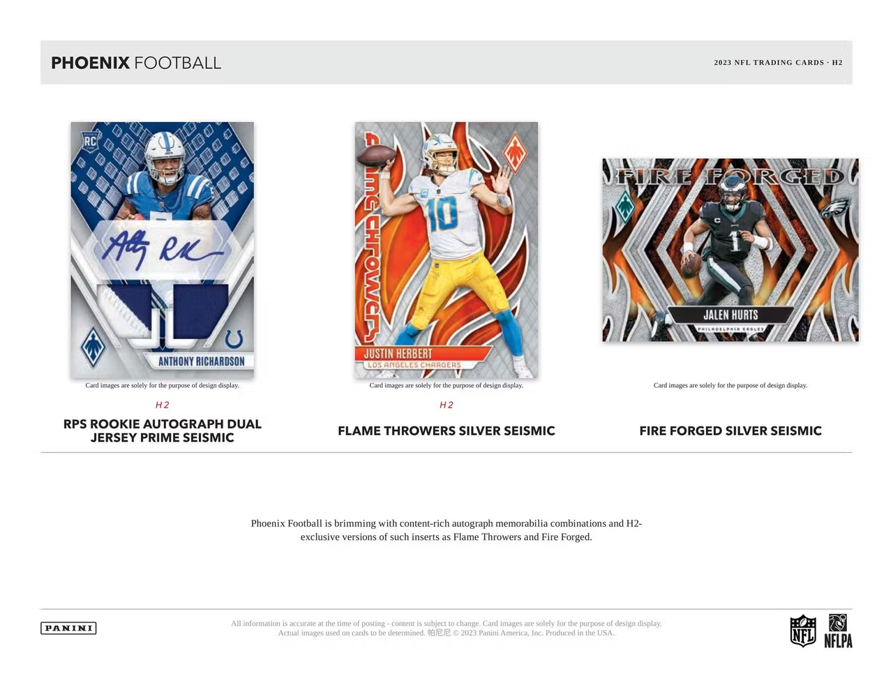 2023 Panini Phoenix Football H2 Box