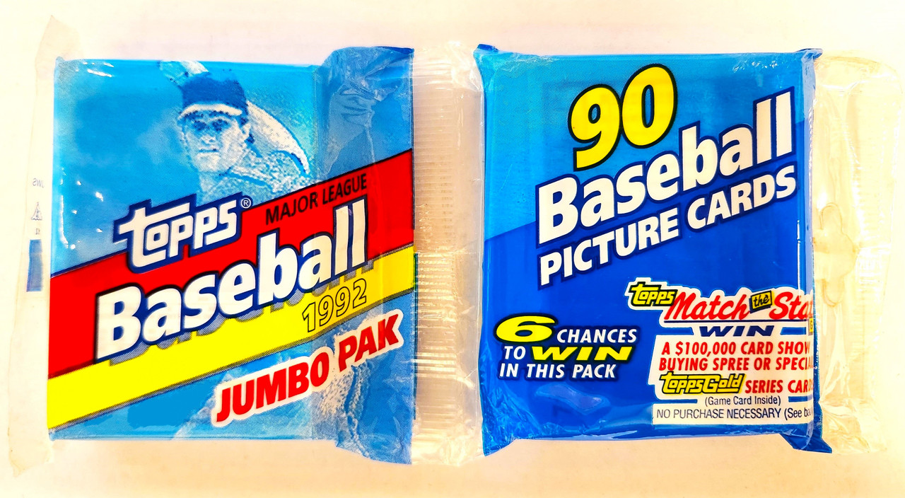 1992 Topps Baseball Jumbo Pak